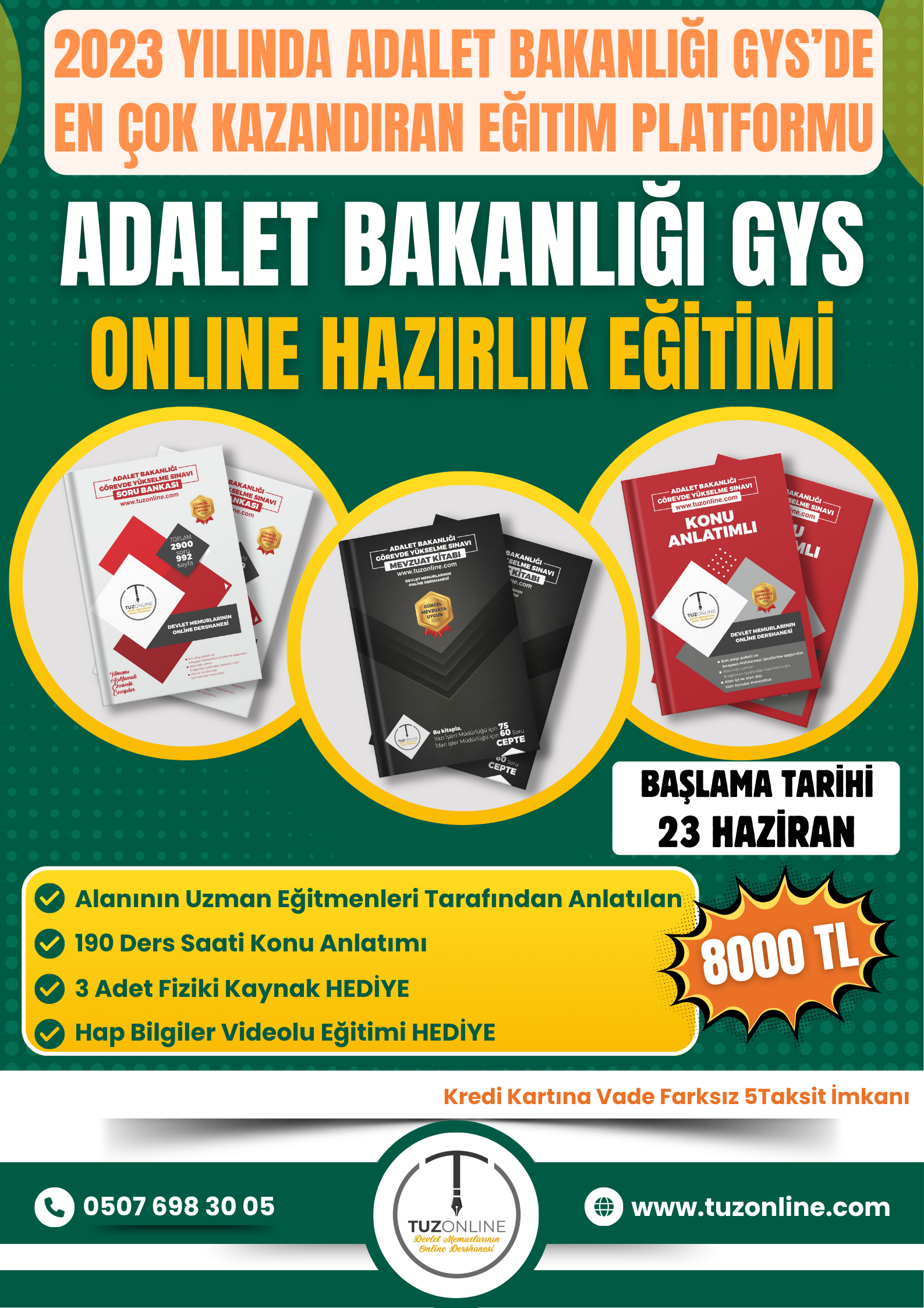 Adalet Bakanlığı Online Eğitim Hediyeli 3'lü Kitap Seti (7. Grup)