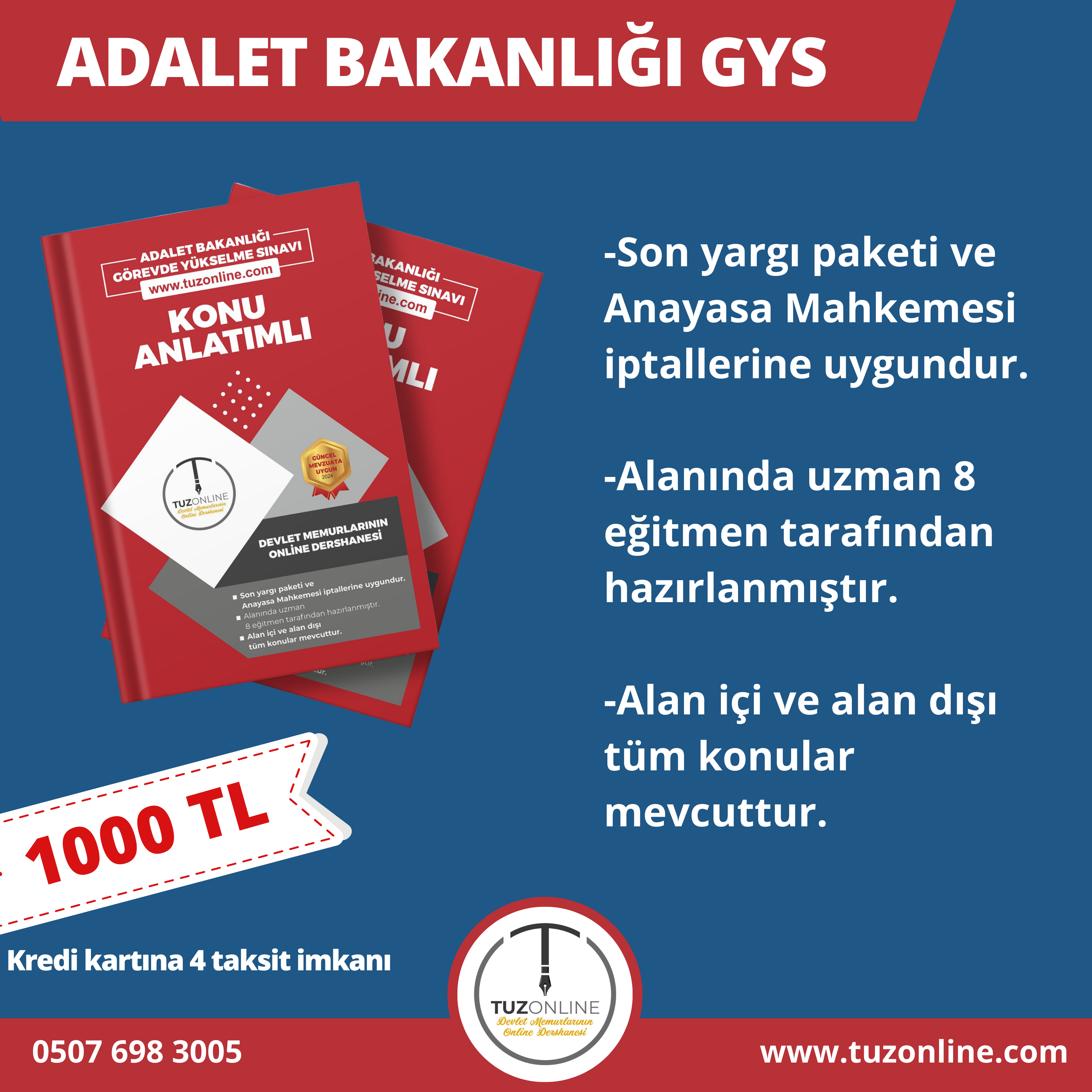 Adalet Bakanlığı GYS Konu Anlatımlı Kitap